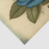 blauwe Rozen en ontkoppeling van de dragonfly Tissuepapier (Detail)