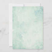  Blauwe Rozen en Veer 80e verjaardag Kaart (Achterkant)