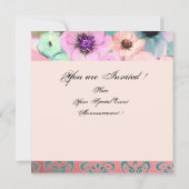 BLAUWE ROZEN EN VRIJGEZELLENFEEST VAN DE ANEMONERS KAART (Achterkant)