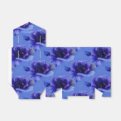 Blauwe Rozen flessendoos Bedankdoosjes (Uitgevouwen)