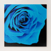 Blauwe rozen florons legpuzzel (Horizontaal)