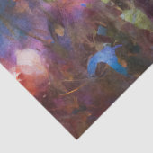 Blauwe Rozen groeien in mijn tuin decoupage Tissuepapier (Detail)