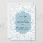 Blauwe Rozen Herdenking van de begrafenis (Voorkant)