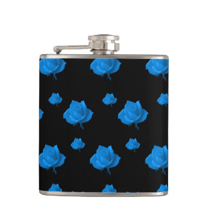 Blauwe Rozen Heupfles