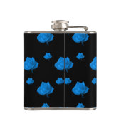 Blauwe Rozen Heupfles (Achterkant)