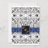 Blauwe Rozen Huwelijksuitnodiging Kaart (Voorkant)