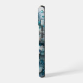 Blauwe Rozen iPhone 15 Case (Linkerkant)