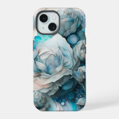 Blauwe Rozen iPhone 15 Case (Achterkant)