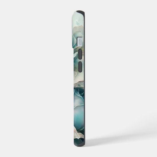 Blauwe Rozen iPhone 15 Case (Linkerkant)