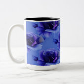 Blauwe Rozen Koffiekoffie Mok (Links)