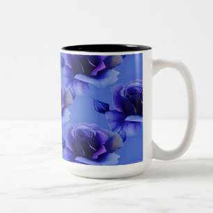 Blauwe Rozen Koffiekoffie Mok