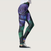 Blauwe rozen leggings (Rechts)