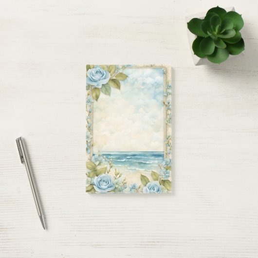 Blauwe Rozen Lijsten de oceaan Post-it® Notes (Kantoor)
