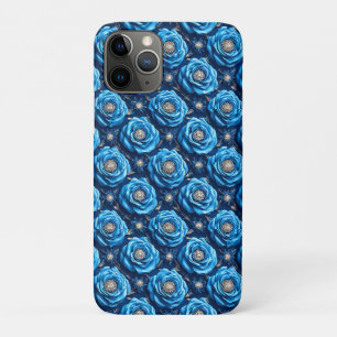 Blauwe rozen Luxe Bloemrijke Romantische Ontwerpen Case-Mate iPhone Case