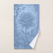 Blauwe Rozen motief Bad Handdoek (Handdoek)