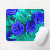 Blauwe Rozen Muismat (Met muis)