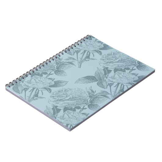  blauwe Rozen Notitieboek (Linkerzijde)