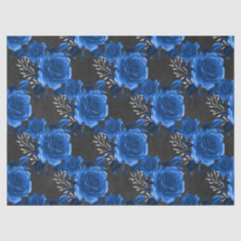 Blauwe Rozen op ontkoppeling van steenkool Tissuepapier
