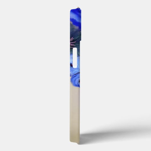 BLAUWE ROZEN, PINK WHITE ANEMONE STROMEN MONOGRAM Case-Mate iPhone CASE (Achterkant / Rechts)