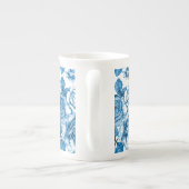Blauwe Rozen Porselein Kop (Achterkant)
