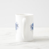 Blauwe Rozen Porselein Kop (Achterkant)