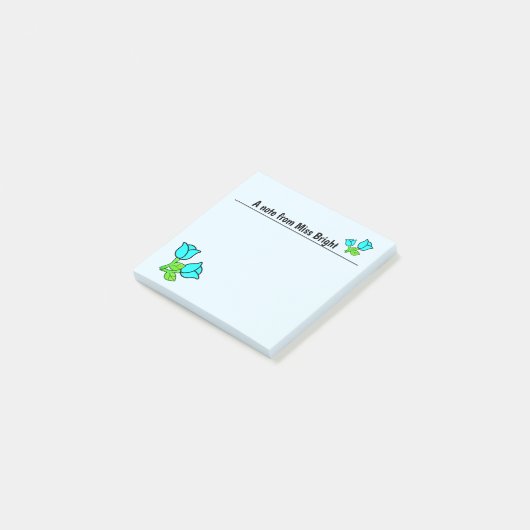 Blauwe Rozen Post-IT notities Post-it® Notes (Schuin)