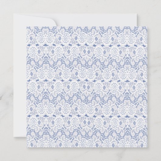 Blauwe Rozen Quinceañera Verjaardagsuitnodiging Kaart (Achterkant)