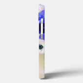 BLAUWE ROZEN, ROZE WITTE ANEMONE BLOEMEN MONOGRAM Case-Mate iPhone CASE (Achterkant / Links)