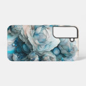 Blauwe Rozen Samsung Galaxy Hoesje (Achterkant horizontaal)