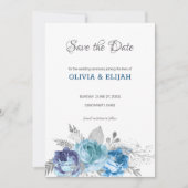 Blauwe Rozen Save The Date (Voorkant)
