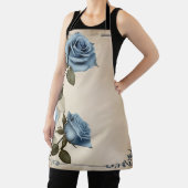 Blauwe Rozen Shabby Schort (Insitu)