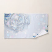 Blauwe Rozen & Sparkles Bad Handdoek (Handdoek)