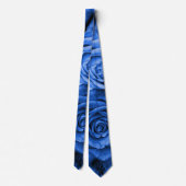 Blauwe Rozen Stropdas (Achterkant)