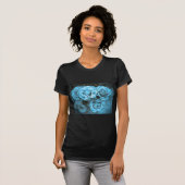 Blauwe Rozen T-shirt (Voorkant volledig)