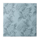  blauwe Rozen Tegeltje (Voorkant)