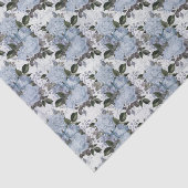  blauwe Rozen Tissuepapier (Detail)