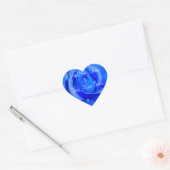 Blauwe Rozen Trekkers Romantic Roos Weddenschappen Hart Sticker (Envelop)