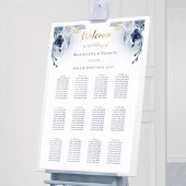 blauwe rozen trouwzitje poster