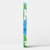 Blauwe rozen waterverf naadloos patroon Case-Mate iPhone case (Achterkant / Links)