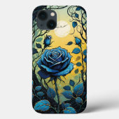 Blauwe Rozen wijnstokken 2 Case-Mate iPhone Case (Achterkant)