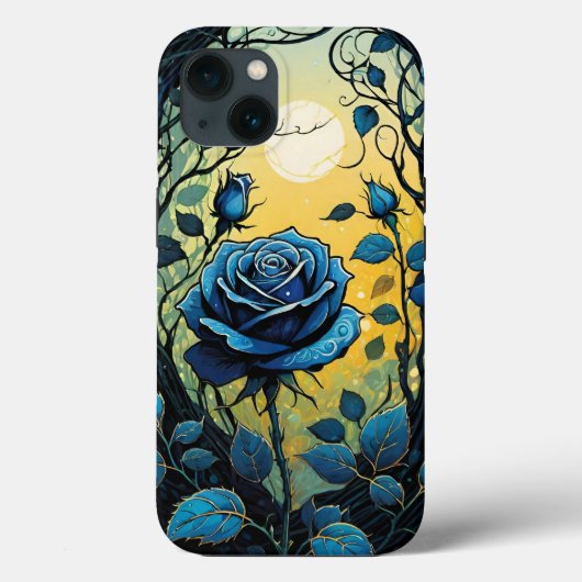Blauwe Rozen wijnstokken 2 Case-Mate iPhone Case (Achterkant)