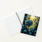 Blauwe Rozen wijnstokken 2 Notitieboek (Binnen)