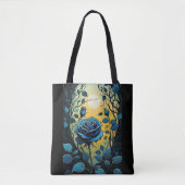 Blauwe Rozen wijnstokken 2 Tote Bag (Voorkant)