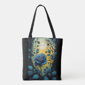 Blauwe Rozen wijnstokken 2 Tote Bag (Achterkant)