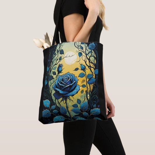 Blauwe Rozen wijnstokken 2 Tote Bag (Dichtbij)