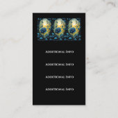 Blauwe Rozen wijnstokken 2 Visitekaartje (Achterkant)