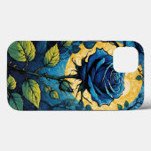 Blauwe Rozen wijnstokken 3 Case-Mate iPhone Case (Achterkant (horizontaal))