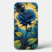 Blauwe Rozen wijnstokken 3 Case-Mate iPhone Case (Achterkant)