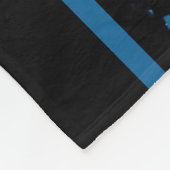 Blauwe Rozen wijnstokken 3 Fleece Deken (Hoek)