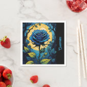 Blauwe Rozen wijnstokken 3 Servet (Insitu)